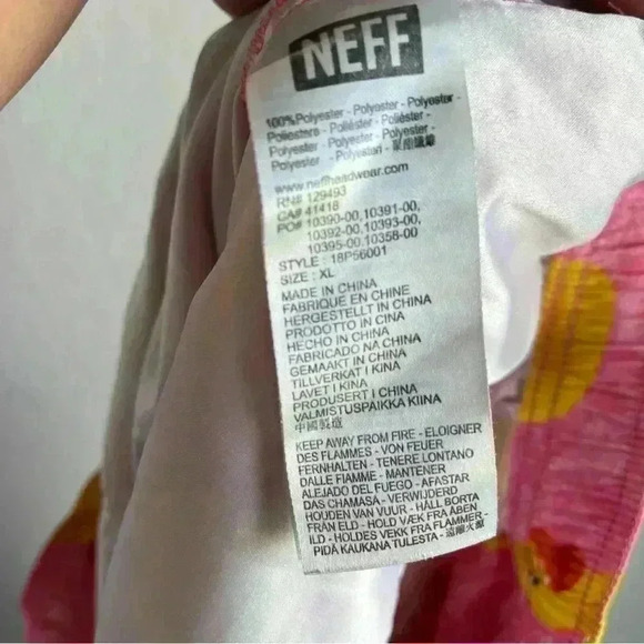 NEFF Men’s Pink Rubber Duckie Swim Board Shorts Size X-Large - Picture 11 of 11